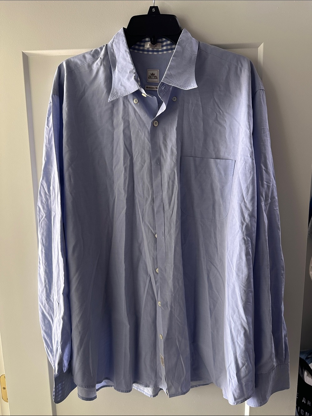 Peter Millar Light Blue Button-Up Dress Shirt